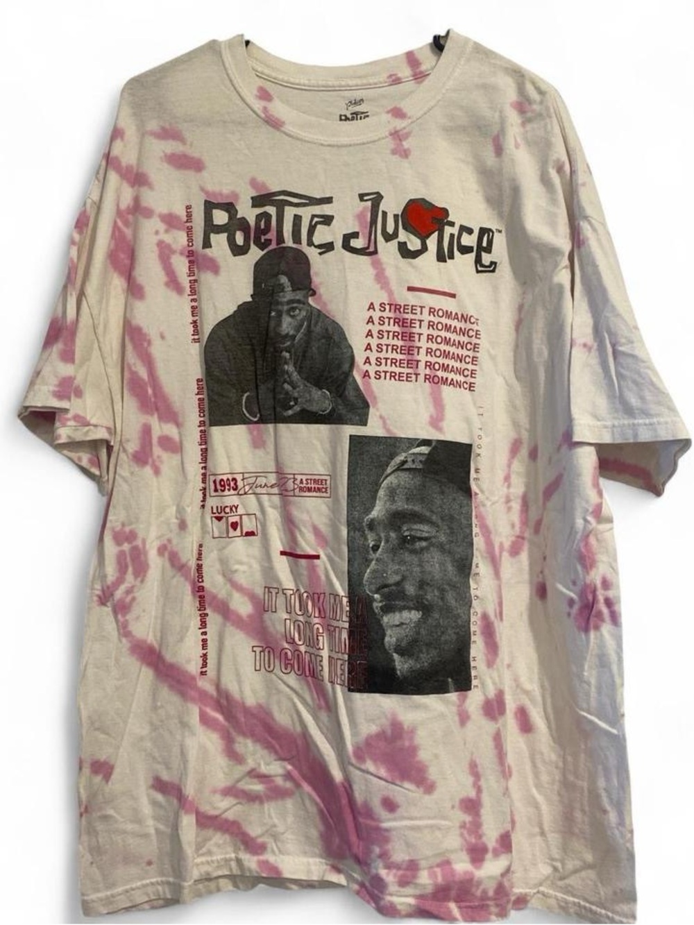 Tupac Shakur Poetic Justice tie-dye shirt